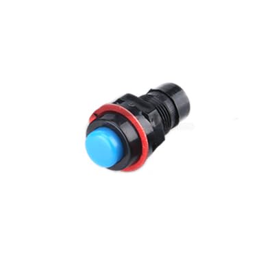 ZGPOSQKZSC 6Pcs DS-213 2Pin Blue Push Button Switch 10mm Self reset Miniature 1A 125V 3A 250V von ZGPOSQKZSC