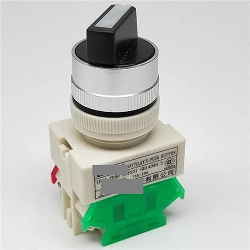 ZGPOSQKZSC Rotary switch knob button 22mm 4 Screws terminals 2 way small size position ON-OFF LAY7 LAY37 Y090-11X2 von ZGPOSQKZSC