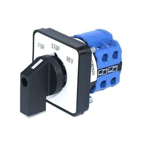 ZGPOSQKZSC SZW26/LW26-20 20A 8 Terminals 2 Phase Cam Changeover Rotary Switch 48X48mm Panel von ZGPOSQKZSC