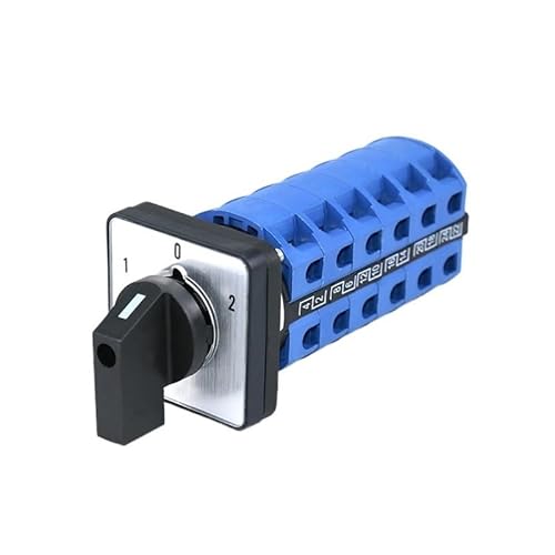 ZGPOSQKZSC SZW26/LW26-25 3 Positions 6 Phase 24 Terminals Screw 660V 25A 48x48mm Panel Selector Control Rotary Cam Switch von ZGPOSQKZSC