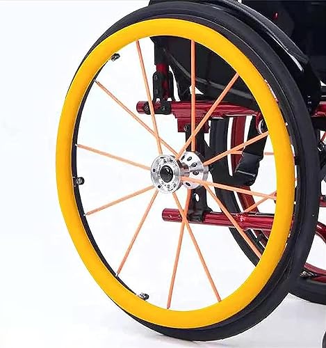 Rollstuhl-Handlauf-Abdeckung, 24 Zoll Silikon Handlaufabdeckung, rutschfeste und verschleißfeste Rollstuhl-Handlaufabdeckung (006,24 Zoll) von ZGQSW