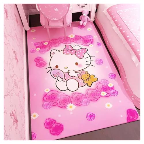 ZGQSW 3D-Druck Cartoon Anime Kinder Teppich, Wohnzimmer Teppich, Teppich Schlafzimmer Nachttisch Decke, Für Mädchen Jungen Schlafzimmer Farbe Rutschfester Teppich (Color : #7, Size : 120x160cm) von ZGQSW