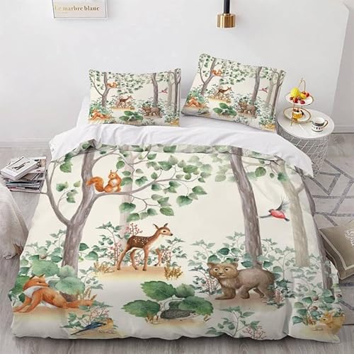 ZGRTZH Bettwäsche 100 x 135 Mikrofaser Eichhörnchen Kinderbettwäsche 100 x 135 Bettbezug mit Reißverschluss Weiche Angenehme Bettwäsche-Sets und 2 Kissenbezug 40 x 60 cm ZGRTZH Bettwäsche 100 x 135 Mikrofaser Eichhörnchen Kinderbettwäsche 100 x 135 Bettbezug mit Reißverschluss Weiche Angenehme Bettwäsche-Sets und 2 Kissenbezug 40 x 60 cm von ZGRTZH