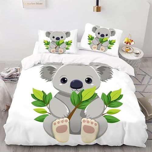 ZGRTZH Bettwäsche 160 x 200 Weihnachts Koala Bettbezug mit Reißverschluss Bettbezug Set 3 Teilig Weiche Angenehme Mikrofaser Bettwäsche-Sets und 2 Kissenbezug 80 x 80 cm ZGRTZH Bettwäsche 160 x 200 Weihnachts Koala Bettbezug mit Reißverschluss Bettbezug Set 3 Teilig Weiche Angenehme Mikrofaser Bettwäsche-Sets und 2 Kissenbezug 80 x 80 cm von ZGRTZH