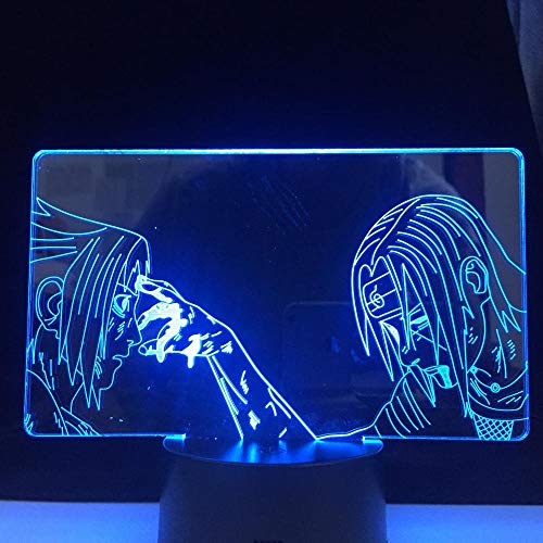 ZGSBT 3D Illusionslampe LED Nachtlicht Itachi Sasuke Front Anime Lampe Narutothe Japanische Anime Fernbedienung 16 Farben Atmosphäre Geschenk Weihnachts ZGSBT 3D Illusionslampe LED Nachtlicht Itachi Sasuke Front Anime Lampe Narutothe Japanische Anime Fernbedienung 16 Farben Atmosphäre Geschenk Weihnachts von ZGSBT