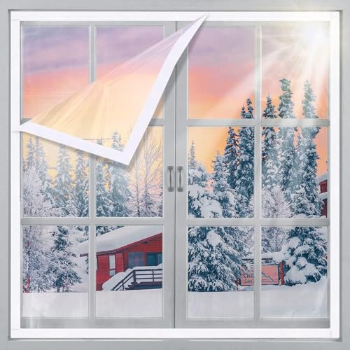 85x105cm,Fenster Isolierfolie,Fenster Isolierung Film Staubdichte Weiche Glas Windschutzscheibe Geräusche Ermäßigung Schlafzimmer Transparente Plane 85x105cm,Fenster Isolierfolie,Fenster Isolierung Film Staubdichte Weiche Glas Windschutzscheibe Geräusche Ermäßigung Schlafzimmer Transparente Plane von ZGSSOPTU