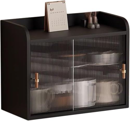 ZGSSOPTU 2-stöckiger Holz-Arbeitsplattenschrank, Kaffeetassen-Aufbewahrung mit Glasschiebetür, kleine Speisekammer, Sideboard, Organizer-Regal ZGSSOPTU 2-stöckiger Holz-Arbeitsplattenschrank, Kaffeetassen-Aufbewahrung mit Glasschiebetür, kleine Speisekammer, Sideboard, Organizer-Regal von ZGSSOPTU