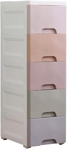 ZGSSOPTU 25 cm Schubladenaufbewahrungsbox zum Organisieren des Kleiderschranks im Schlafzimmer, Kunststoff, Badezimmer, Küchenschränke (5 Ebenen) von ZGSSOPTU