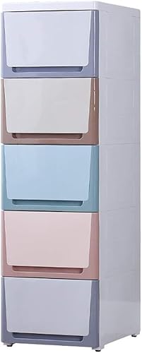 ZGSSOPTU 30 cm breiter Schlitz-Aufbewahrungsschrank, Schubladen-Typ, Snack-Aufbewahrungslücke, schmaler Schrank, Badezimmer, Küche, Regal (verschiedene Farben, 7 Ebenen) von ZGSSOPTU