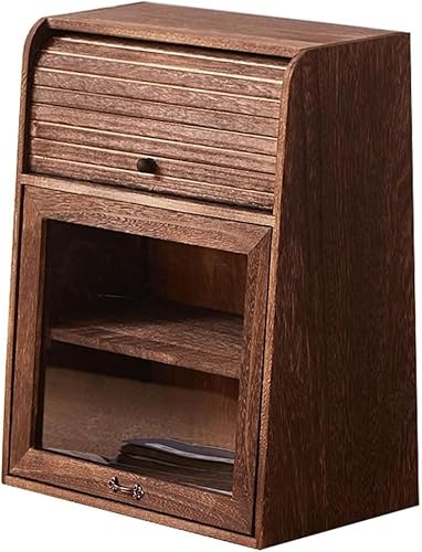 ZGSSOPTU Antikes Regal aus Massivholz, für Arbeitsplatte, Schrank, kleine Küche, Speisekammer, Sideboard mit Türen von ZGSSOPTU