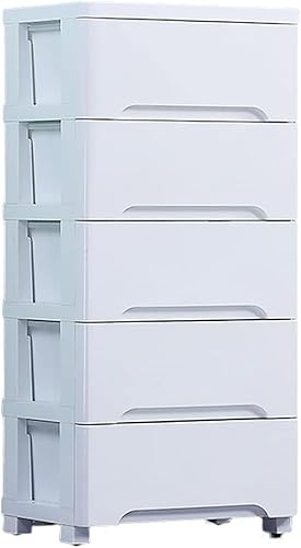 ZGSSOPTU Aufbewahrungsbehälter, niedlicher Cartoon, Kinderschrank, Haushalt, geeignet für Wohnzimmer/Küche/Schlafzimmer (weiß, 5 Ebenen) von ZGSSOPTU