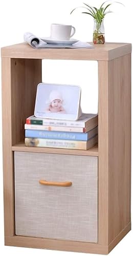 ZGSSOPTU Aufbewahrungskörbe, Schrank, Schlafzimmer, Mini-Nachttisch, modern, minimalistisch, Seitenschublade, Schließfach, Typ 41 x 37, 76 cm, Holz (Holzmaserung) von ZGSSOPTU
