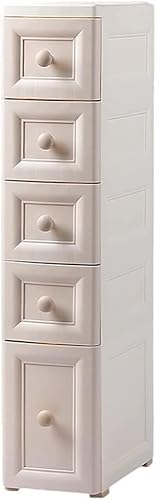 ZGSSOPTU Aufbewahrungskörbe, Schrankschlitz, schmal, Nachttisch, Küchenschublade, Aprikosenorange, 4 Schichten) von ZGSSOPTU