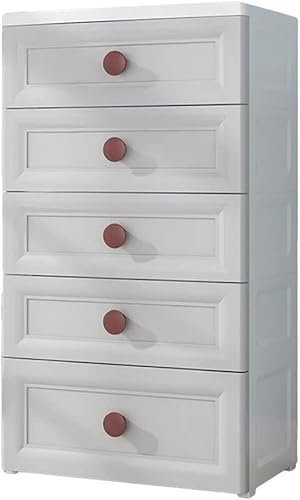 ZGSSOPTU Aufbewahrungskörbe, Schubladenschrank, Kinder, bodenstehend, großes Fassungsvermögen, Haushalt, verdickter Kunststoff, Schlafzimmer, multifunktional (Grau, 6 Ebenen) von ZGSSOPTU