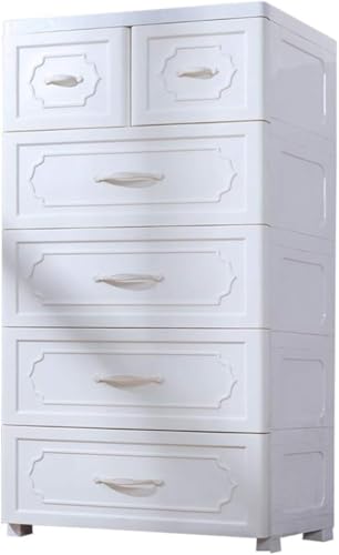 ZGSSOPTU Aufbewahrungskörbe, Schubladenschrank, Kinderkleidung, Kunststoff und Kleiderschrank, 4 Schichten (3 Schichten) von ZGSSOPTU