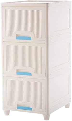 ZGSSOPTU Aufbewahrungskörbe, dreistöckig, modisch, großes Wohnzimmer, Spind, einfacher Kunststoff, Schlafzimmer-Finish, Kinder-Nachttisch, 33 x 38 cm, 90 cm (weiße Blumentür) von ZGSSOPTU