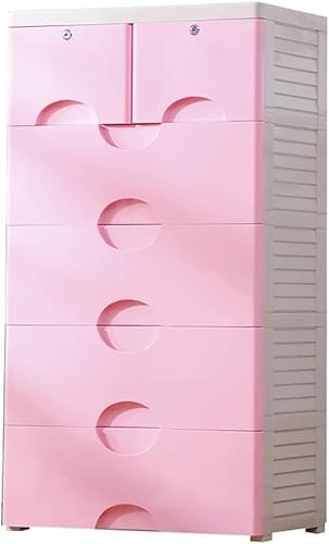 ZGSSOPTU Aufbewahrungskörbe aus Kunststoff, umweltfreundlich, organisieren Schließfächer, Kinderschrank, 6 Ebenen, Rosa ZGSSOPTU Aufbewahrungskörbe aus Kunststoff, umweltfreundlich, organisieren Schließfächer, Kinderschrank, 6 Ebenen, Rosa von ZGSSOPTU