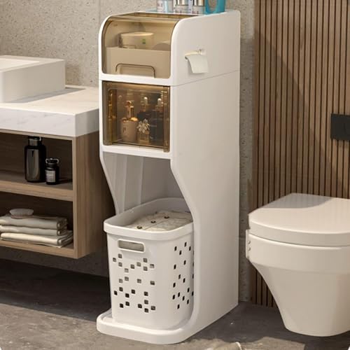 ZGSSOPTU Aufbewahrungsschrank, 27,9 cm breit, schmales Badezimmer, 2/3/4 Etagen, Toilettenpapierhalter mit Schubladen, schmale Speisekammer für Schlafzimmer, 3 Etagen ZGSSOPTU Aufbewahrungsschrank, 27,9 cm breit, schmales Badezimmer, 2/3/4 Etagen, Toilettenpapierhalter mit Schubladen, schmale Speisekammer für Schlafzimmer, 3 Etagen von ZGSSOPTU