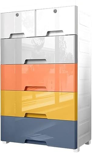 ZGSSOPTU Aufbewahrungsschrank, Spind, Kindergarderobe, große Kapazität, Schubladentyp, mehrschichtiger Kunststoff, geeignet für Wohnzimmer, Schlafzimmer (C,3 Ebenen) von ZGSSOPTU