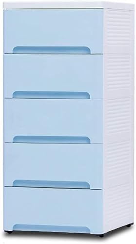 ZGSSOPTU Aufbewahrungsschrank, mehrschichtig, für Badezimmer/Küche/Wohnzimmer/Schlafzimmer (blau, 3 Ebenen) von ZGSSOPTU