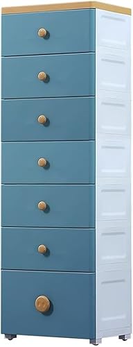 ZGSSOPTU Aufbewahrungsschrank aus Kunststoff, Schubladenform, für Zuhause, Kleiderschrank, geeignet für Wohnzimmer, Schlafzimmer, Kinderzimmer, 40 x 30 cm (blau, 3 Ebenen) von ZGSSOPTU