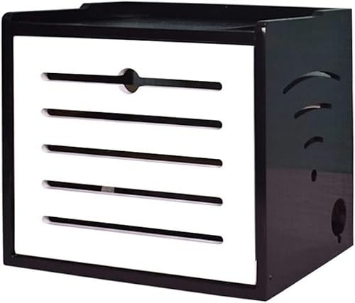 ZGSSOPTU Drahtloser Router aus Massivholz, Aufbewahrung, Set-Top-Box, Schreibtisch-Steckdose, Drahtbrett-Organizer, Schrank, Büro-Modem, Höhe 26 cm von ZGSSOPTU