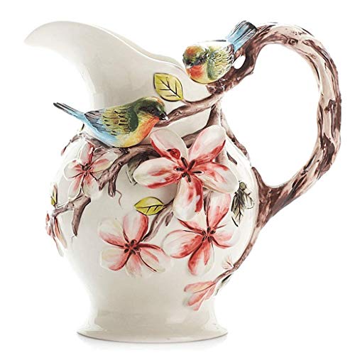 ZGSSOPTU Große Vase Keramik Deko Krug Moderne Mode Blume Große Vase Blumen Hydroponische Blumen Und Vögel von ZGSSOPTU
