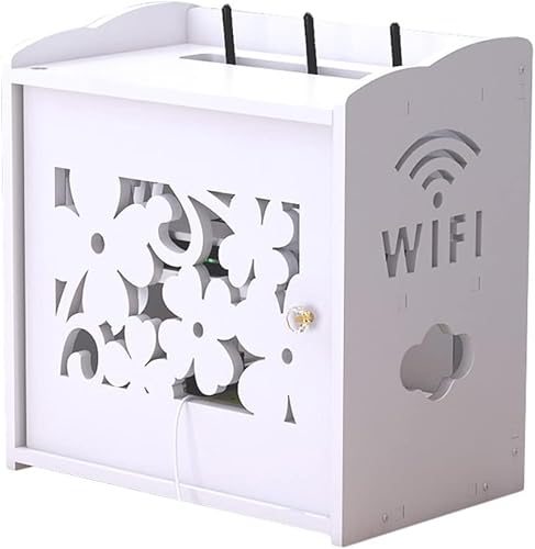 ZGSSOPTU Kreative WiFi-Router-Aufbewahrungsbox, Multifunktions-Mesa-Holz-Kunststoff-PVC, Wohnzimmer, TV-Schrank, Netzkabel-Veredelung ZGSSOPTU Kreative WiFi-Router-Aufbewahrungsbox, Multifunktions-Mesa-Holz-Kunststoff-PVC, Wohnzimmer, TV-Schrank, Netzkabel-Veredelung von ZGSSOPTU