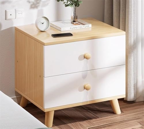 ZGSSOPTU Nachttisch aus Holz, Nachttisch für Schlafzimmer, moderner Lichtschrank, Schrank, Schlafsaal, rustikaler brauner Maserung-Druck, 2 Stück von ZGSSOPTU
