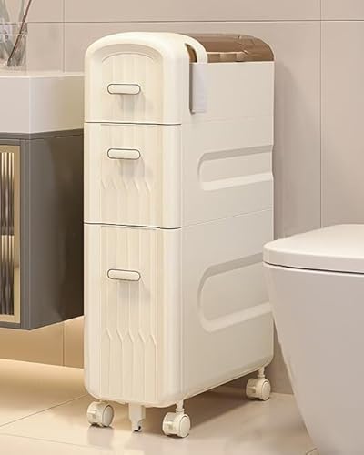 ZGSSOPTU Schmaler Badezimmerschrank, platzsparend, Küche mit Toilettenpapierhalter, keine Installation erforderlich, 73,1 cm (73,1 cm) von ZGSSOPTU