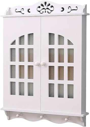 ZGSSOPTU Wandmontierte vertikale WiFi-Aufbewahrungsbox Multimedia-dekorative Steckdosenabschirmung TV-Netzhaken-Regal WPC(S) von ZGSSOPTU