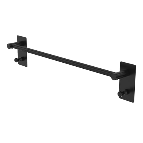 ZGTMSZ Handtuchhalter Ohne Bohren, SUS304 Edelstahl Handtuchstange, Bad Selbstklebend Handtuchhalter Wandmontage für Bad Küche (60cm, Schwarz) von ZGTMSZ