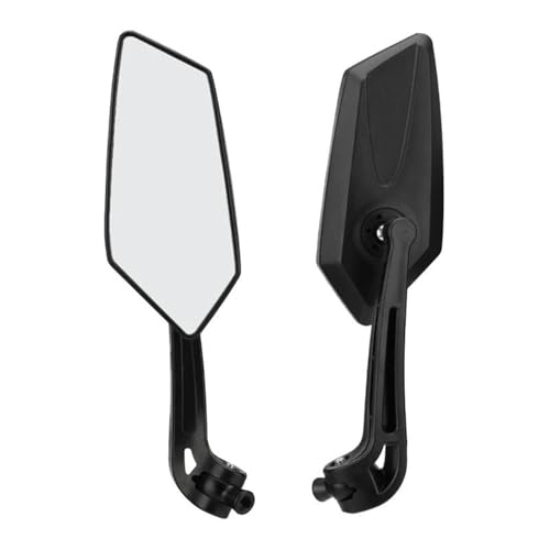 Motorrad Spiegel Set 2 Pcs Motorrad Rückspiegel Rotierenden Seite Spiegel Universal Spiegel Motorrad Ersatz Teile Lenkerendenspiegel Motorrad von ZGVGFAFLPQ