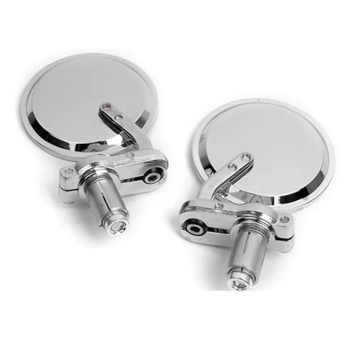 Motorrad Spiegel Set Für Monster Für GT Für Serie Für Hypermotard Motorrad-Montagezubehör 7/8" 22 Mm Lenkerendspiegel Lenkerendenspiegel Motorrad(Chrome) von ZGVGFAFLPQ