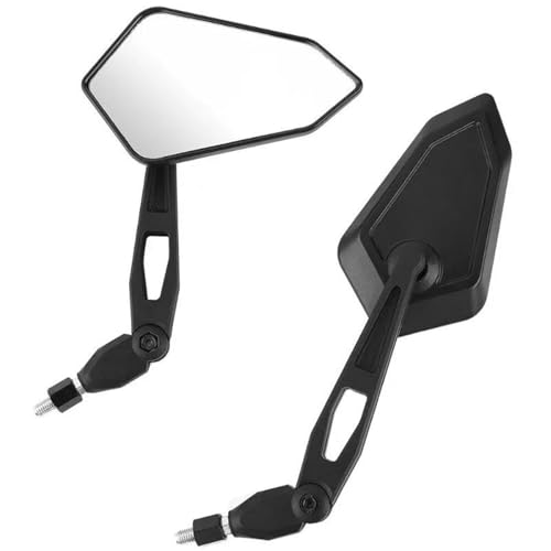 Motorrad Spiegel Set M10 M8 Motorrad 360 ° Drehbare Hinten Motorrad Universal Spiegel Motorrad Modifizierte Zubehör Lenkerendenspiegel Motorrad von ZGVGFAFLPQ