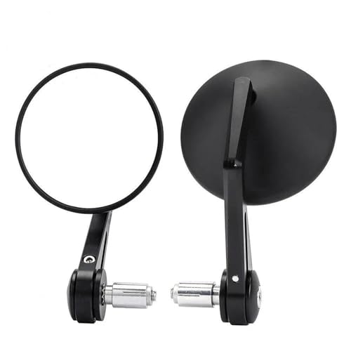 Motorrad Spiegel Set Motorrad Lenker Spiegel 7/8'' 22 Mm Bar End Universal Spiegel Rückspiegel Zubehör Lenkerendenspiegel Motorrad(D) von ZGVGFAFLPQ