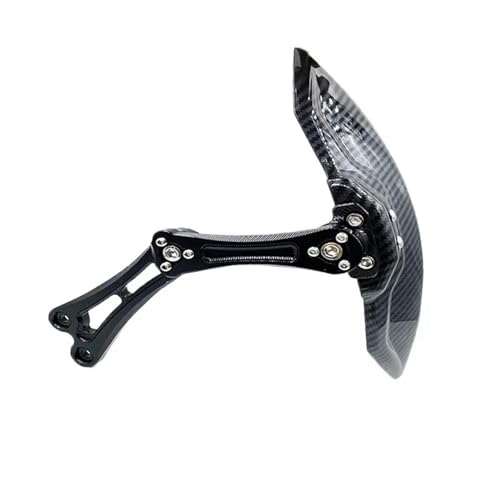 Spritzschutz-Schutzabdeckung für Motorrad, verstellbar, Hinterrad, Kotflügel, universelle Verlängerung, Zubehör, Reifenabdeckung, Schutzblech (schwarz) von ZGVGFAFLPQ