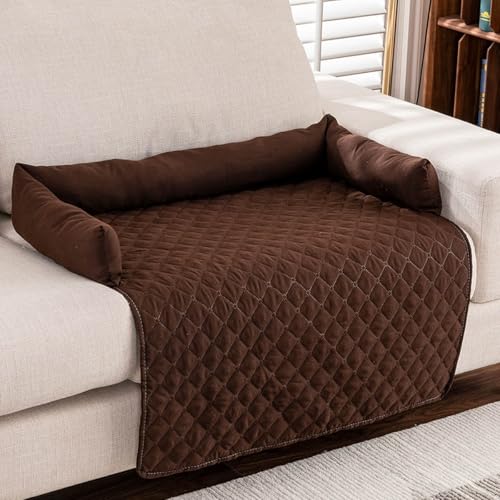 Cooling Dog Bed,dog Blanket Sofa,Car Mat,sofa Nest Small and Medium cat and Dogs Pet Pad,Machine Washable(Brown,90 * 120cm) von ZGWRYI