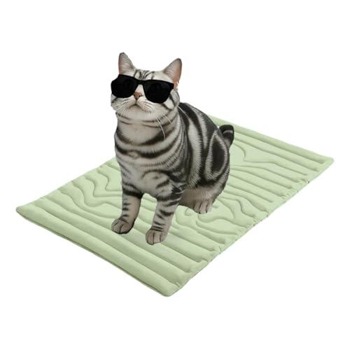 Cooling Mat for Dogs,Large Mats Made of Self-Coolings Ice Silk,Dog cooling Blanket,for Home On the Go or in the Car(Green,36 * 23in) von ZGWRYI