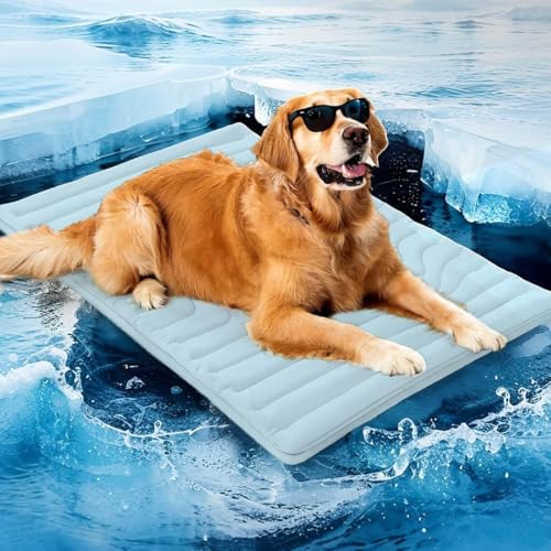 Cooling Mat for Summer,Blanket Dog,Self-Coolings mat Pets,Mats for Home,On the Go or in the Car(Blue,59 * 40in) von ZGWRYI