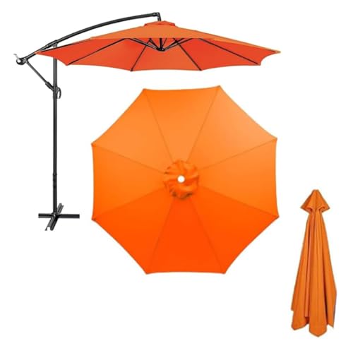 Ersatzbezug for Sonnenschirme,Ersatzstoff for Schirme,Gartenschirmbezug aus Polyester,Ersatzdach for Standardschirme,Ampelschirme,versetzte Hängeschirme(Orange,Six-bone 200cm) von ZGWRYI