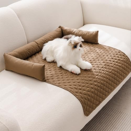 Innovative Ice-Cooler Cooling Mat for Dogs & Cats - Prevents Overheating | Suitable for Garden, Bed, House & Car Seat(Camel,90x120cm/35.4x47.2in) von ZGWRYI