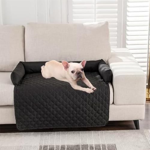 Kühlmatte for Hunde selbstkühlendes Pad for Hunde innen wasserdicht maschinenwaschbar Haustiermatte Katzen hält Ihr Haustier im Sommer kühl und bequem(Black,90x135cm/35.4x53.1in) von ZGWRYI