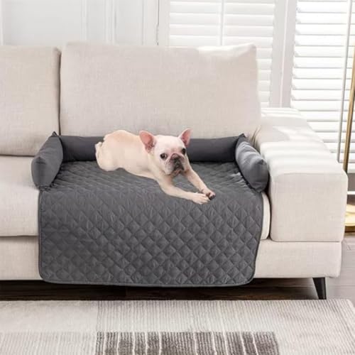 Kühlmatte for Hunde selbstkühlendes Pad for Hunde innen wasserdicht maschinenwaschbar Haustiermatte Katzen hält Ihr Haustier im Sommer kühl und bequem(Dark Gray,90x135cm/35.4x53.1in) von ZGWRYI