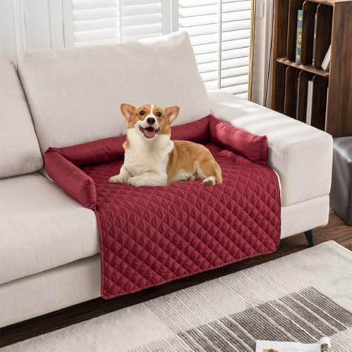 The Innovative Cooling Mat for Dogs Cooling Mat Dog Reversible cooling Fabric Mat for dogs and Cats Machine Washable Self-cooling Cool Bed Ideal for Home Travel(Red,90x120cm/35.4x47.2in) von ZGWRYI