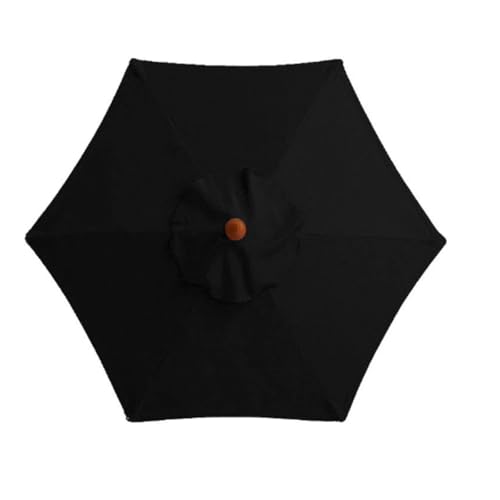 ZGWRYI Balcony Parasol Replacement Cover Parasol Replacement Parasol Cover UV Protection Cantilever Covers,for Garden Umbrella,Patio Umbrella(Black,2.7m 6 Ribs) von ZGWRYI