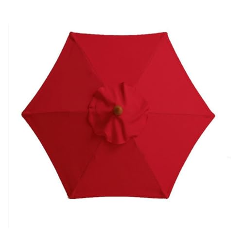 ZGWRYI Balcony Parasol Replacement Cover Parasol Replacement Parasol Cover UV Protection Cantilever Covers,for Garden Umbrella,Patio Umbrella(Red,2.7m 8 Ribs) von ZGWRYI
