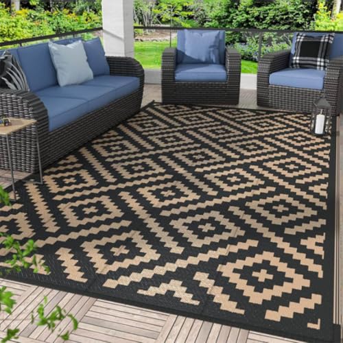 ZGWRYI Outdoor-Teppich Kristallsamt Garten leicht zu reinigen Terrassenteppich tragbare Matte for Camping Deck Strand Picknick Hinterhof(Style 3,60 * 90CM) von ZGWRYI