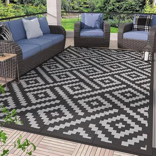 ZGWRYI Outdoor-Teppich Kristallsamt Garten leicht zu reinigen Terrassenteppich tragbare Matte for Camping Deck Strand Picknick Hinterhof(Style 4,80 * 120CM) von ZGWRYI