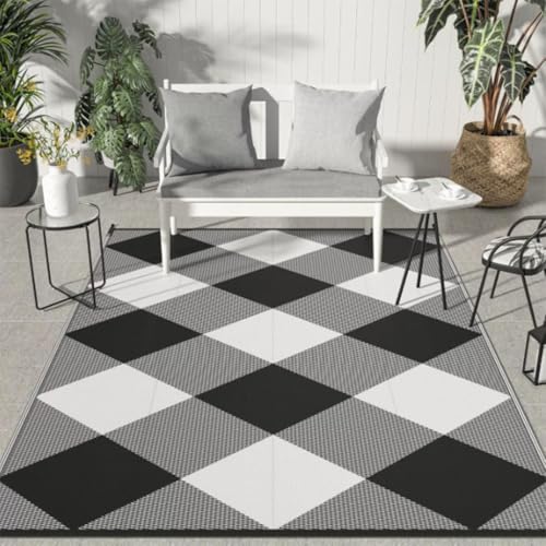 ZGWRYI Outdoor-Teppich Kristallsamt Garten leicht zu reinigen Terrassenteppich tragbare Matte for Camping Deck Strand Picknick Hinterhof(Style 7,140 * 200CM) von ZGWRYI